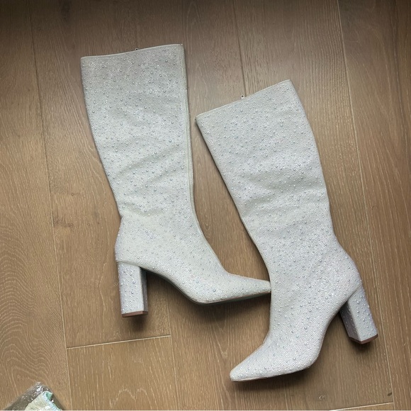 Elegant Betsy Johnson SB-Candy Rhinestone Boots - Picture 5 of 8